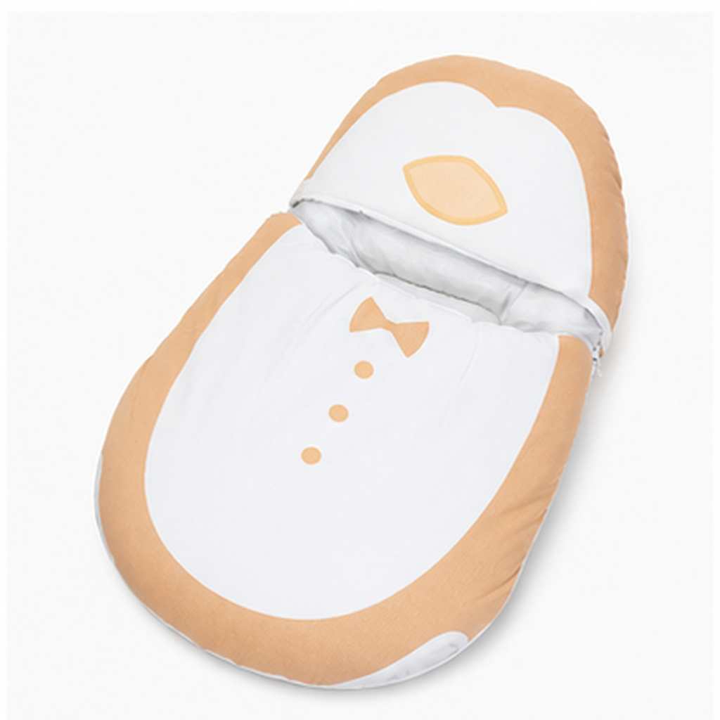 Baby Carry Nest, Yellow Penguin Print – Kidzo