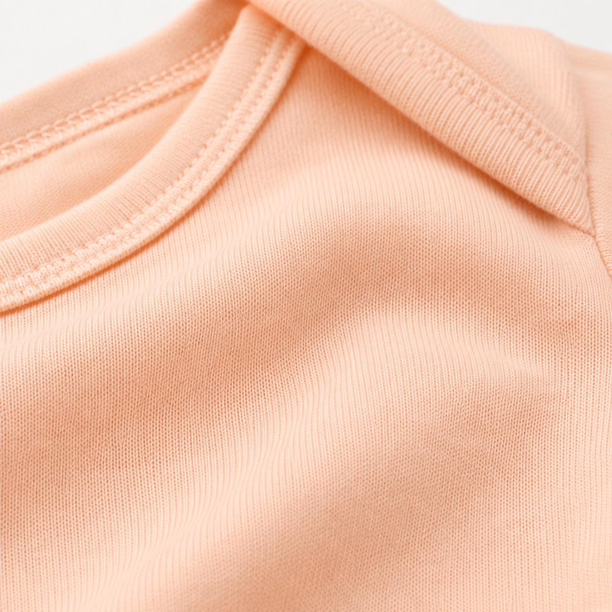Half-Sleeve Cotton Baby Bodysuits 3-Pack – Peach Duck