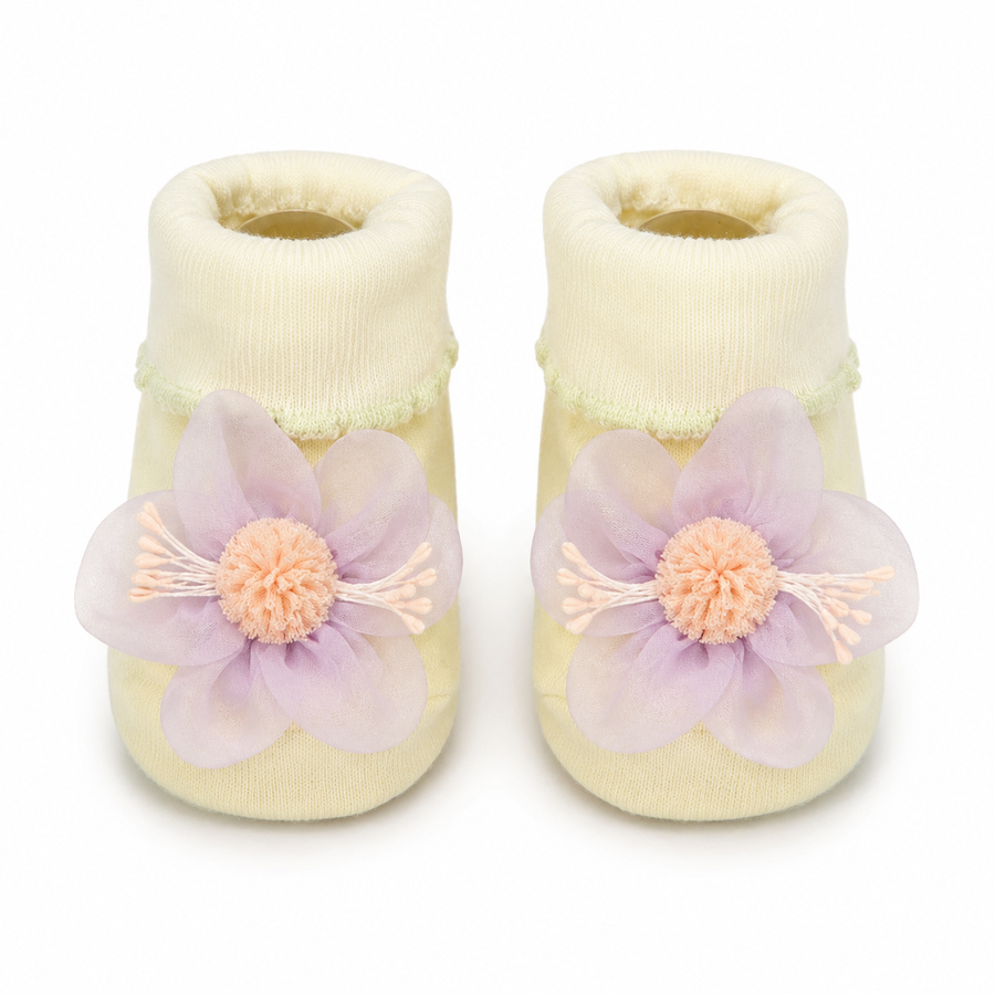 Baby Booties Fancy Purple