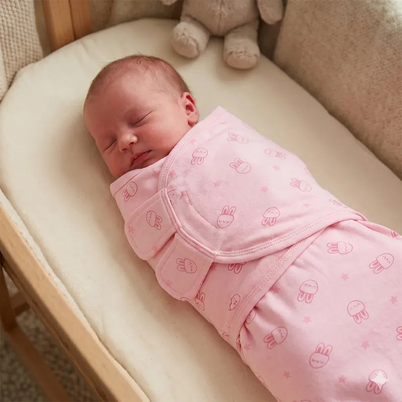 BABY ADJUSTABLE SWADDLE BOX PINK KIDZO