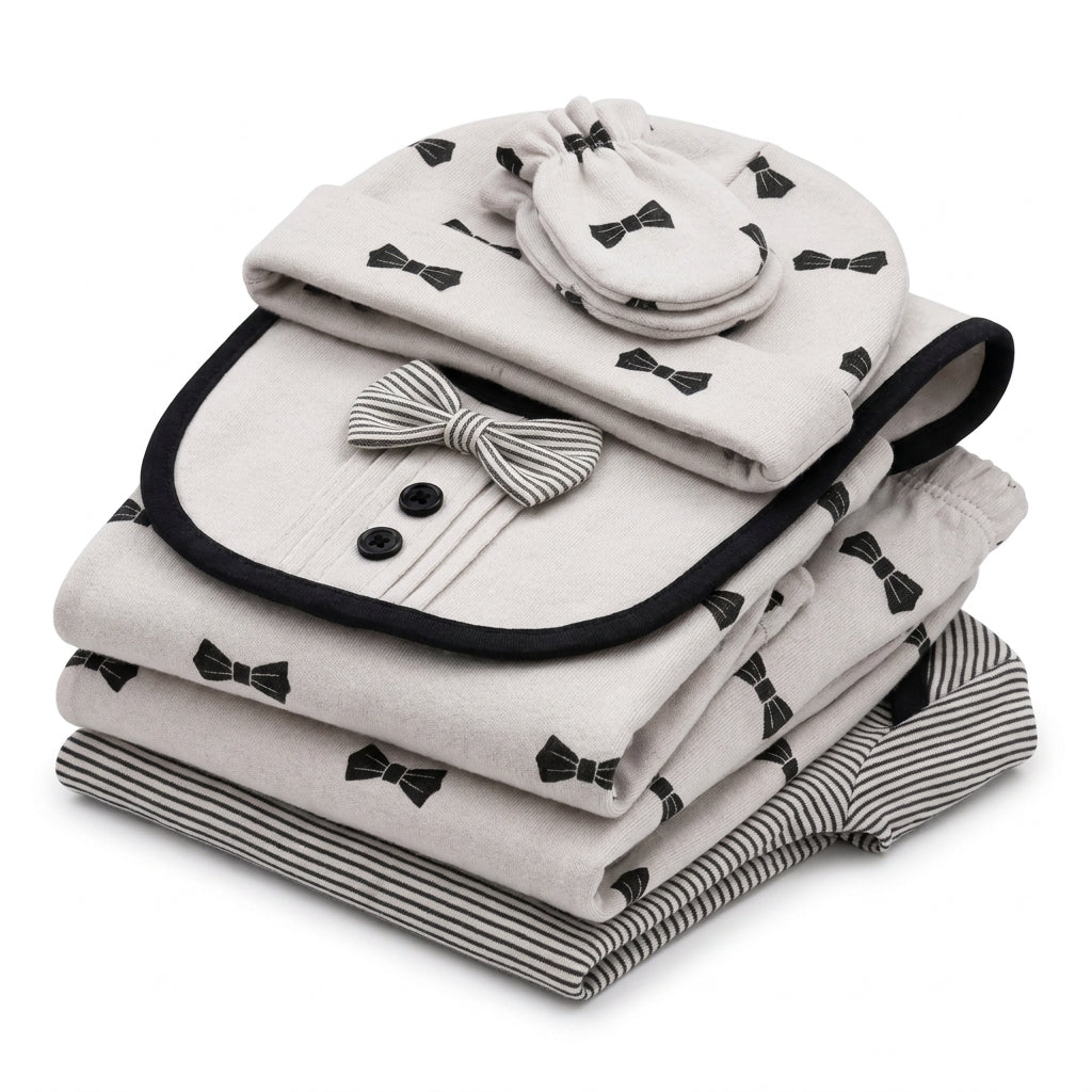 Boo 7 Piece Winter Starter Set Gray & Black — Folded product