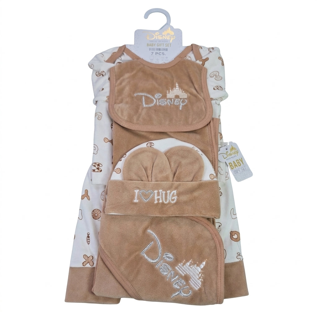 7 Piece Winter Starter Set Disney Brown & White — Set in original packaging