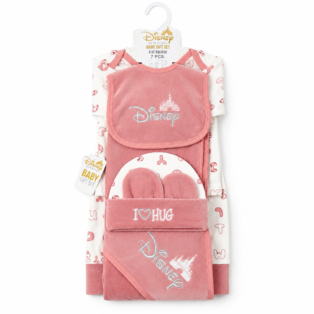 7 Piece Winter Starter Set Disney Pink & White — Set in original packaging