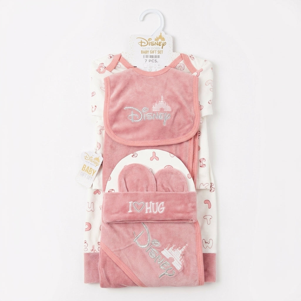 7 Piece Winter Starter Set Disney Pink & White — Set in original packaging