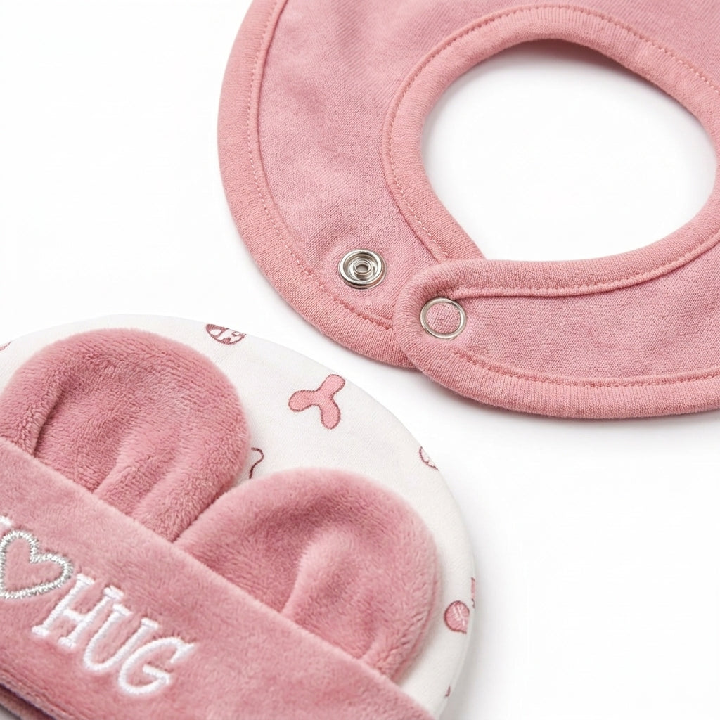 7 Piece Winter Starter Set Disney Pink & White — Complete product view