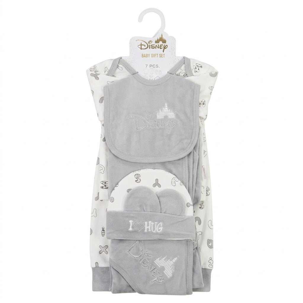7 Piece Winter Starter Set Disney Gray & White — Set in original packaging
