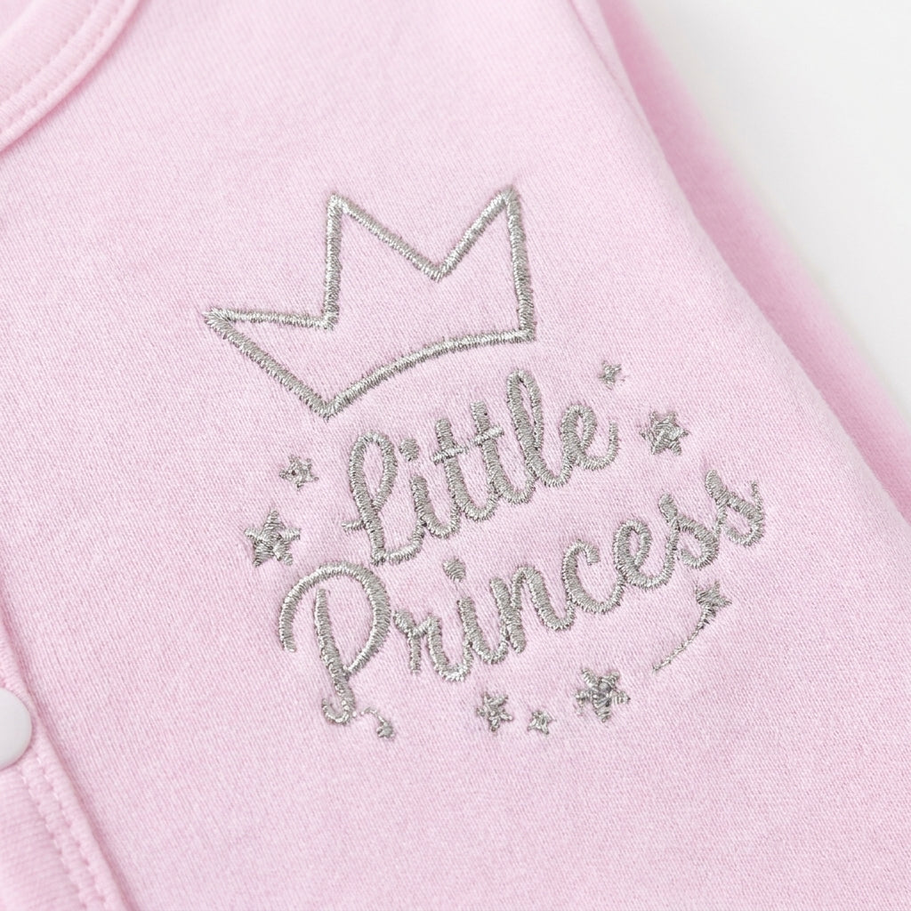 Winter Polar Suit With Cap – Little Princess Pack Of 3 — Embroidery and design close-up
