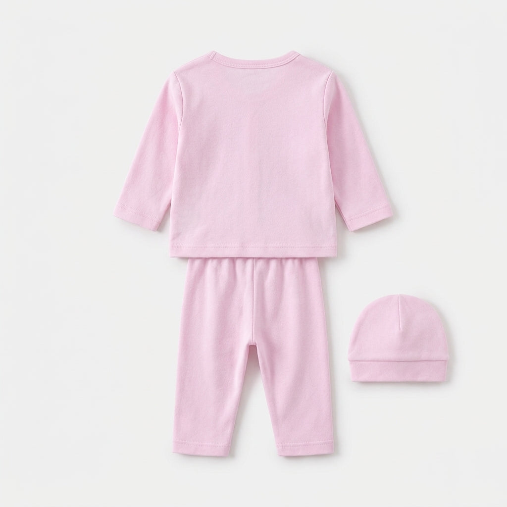 Winter Polar Suit With Cap – Little Princess Pack Of 3 — Rear view