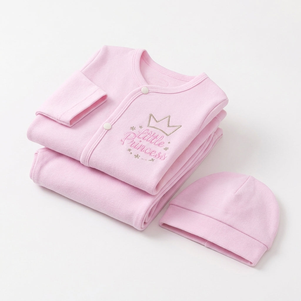 Winter Polar Suit With Cap - Little Princess Pack Of 3 - Folded product