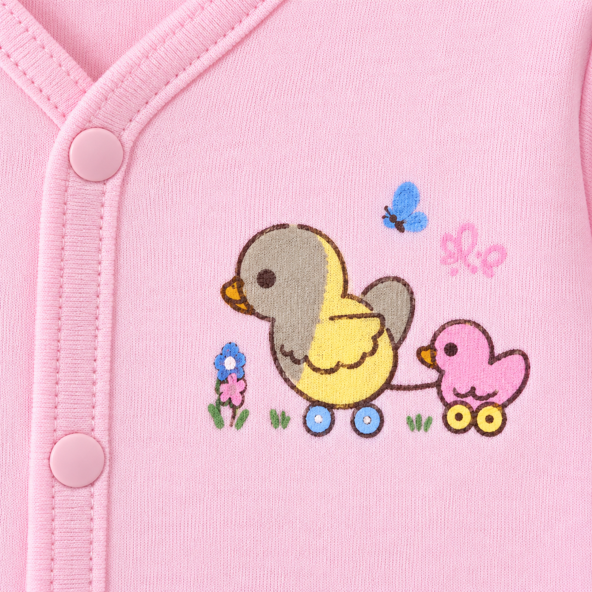 Winter Polar Suit With Cap – Chick Embroidery Pack Of 3 — Embroidery and design close-up