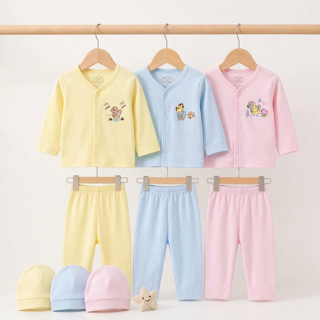 Winter Polar Suit With Cap – Chick Embroidery Pack Of 3 — Set in original packaging
