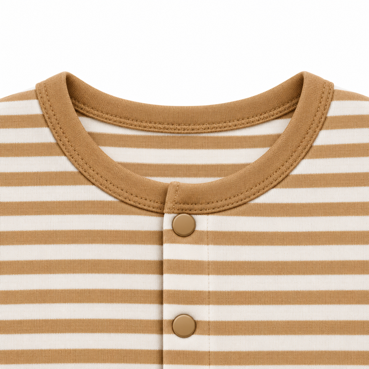 Baby Elephant – Mustard & Cream baby footed romper