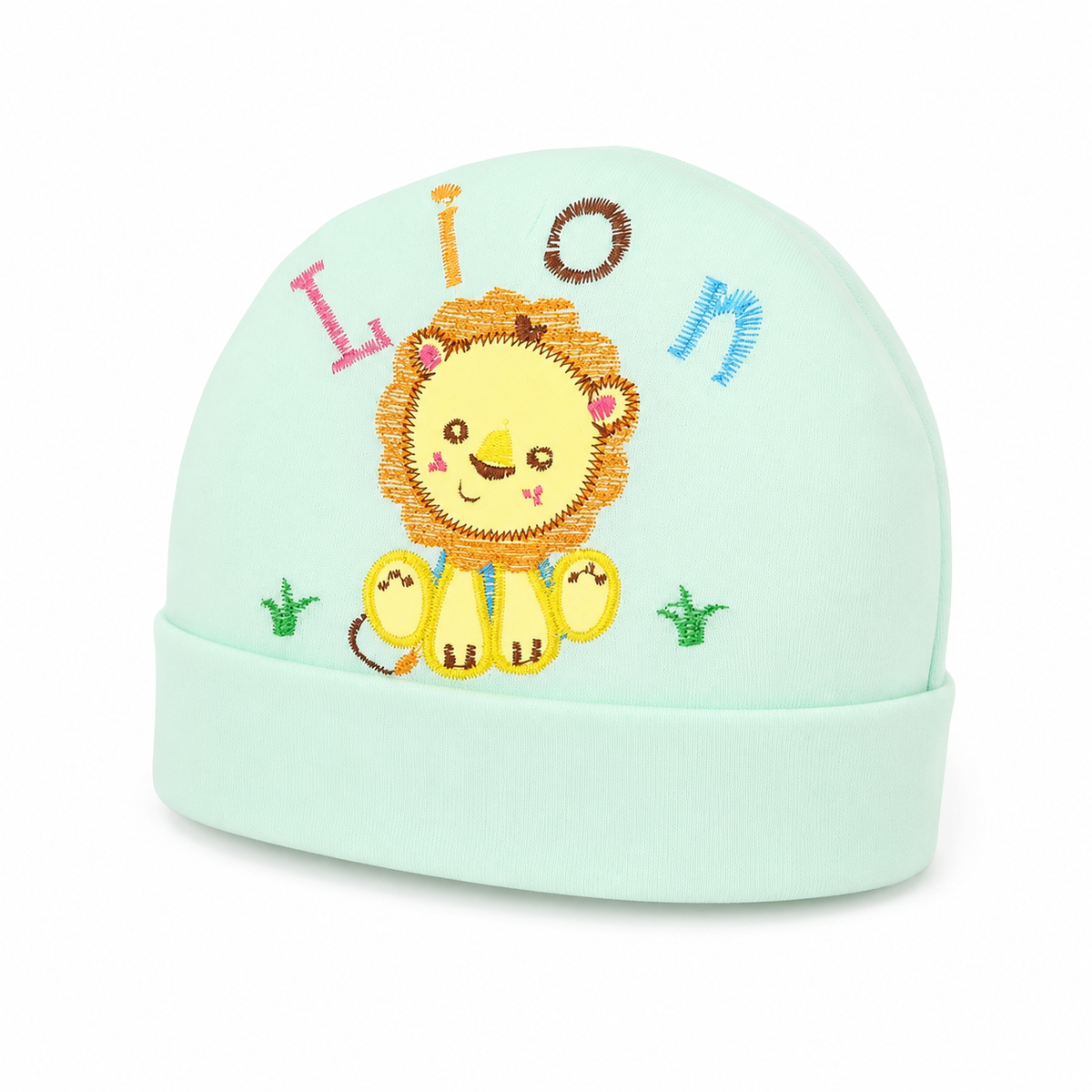 Baby Round Cap Lion Green
