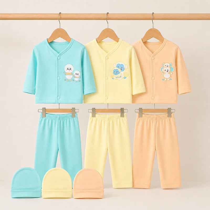 3 PIECE BODY SUIT PACK OF 3 MULTI COLOR MONKEY ELEPHANT