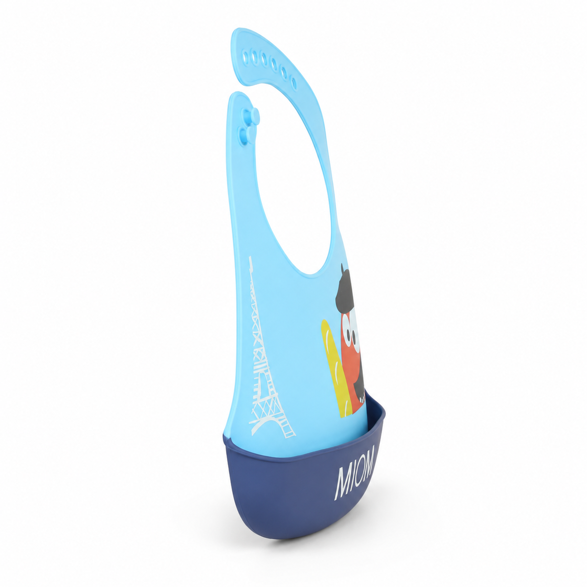 Baby Silicone Bib Miom Blue