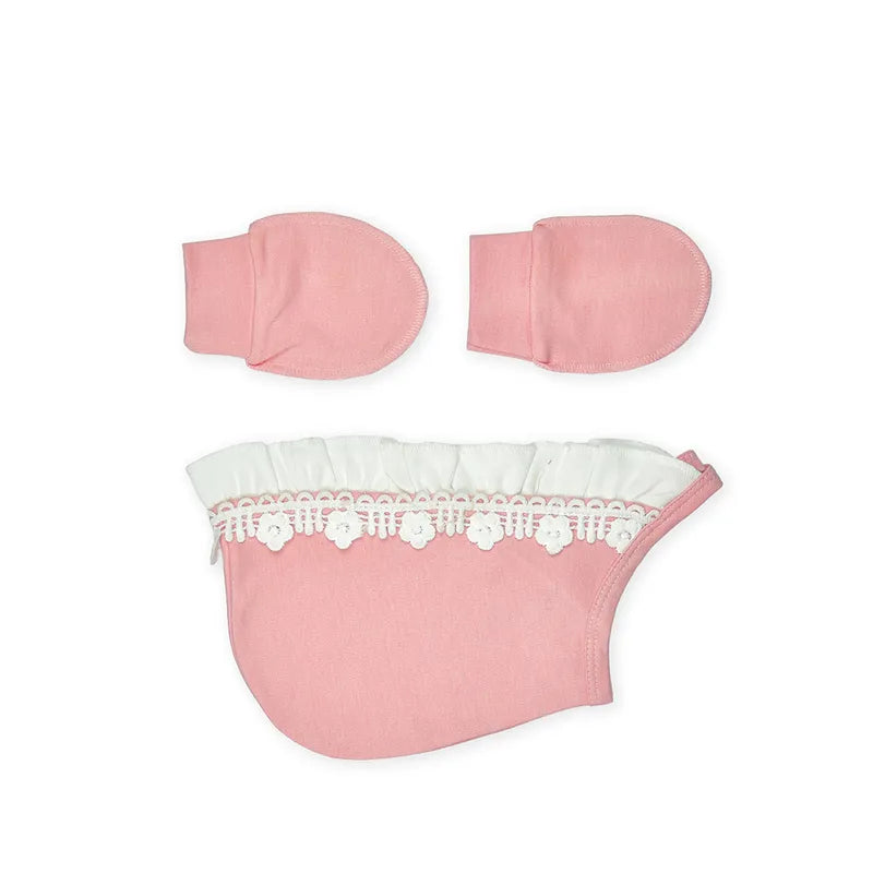 5 Piece Newborn Gift Set for Baby Girl Pink - image 2