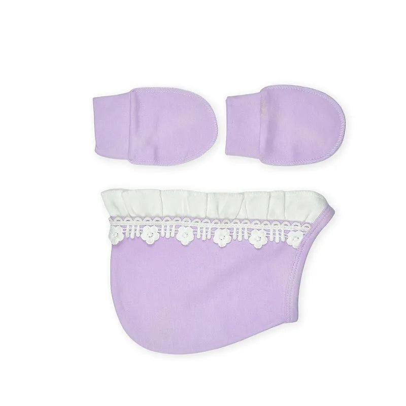 5 Piece Newborn Gift Set for Baby Girls Purple - image 2