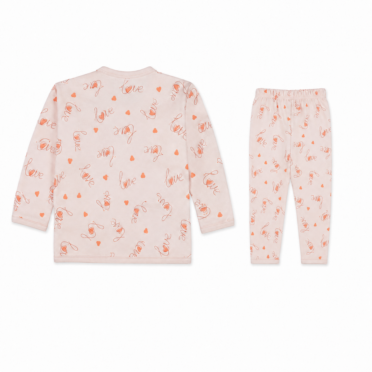 Kidzo Baby 2pcs Suit Love Printed Pink