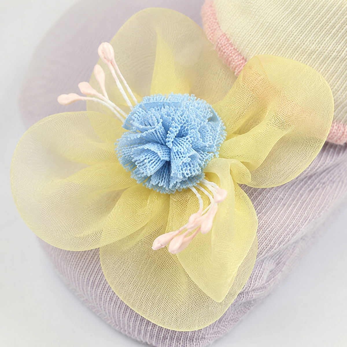 Baby Booties Fancy Yellow