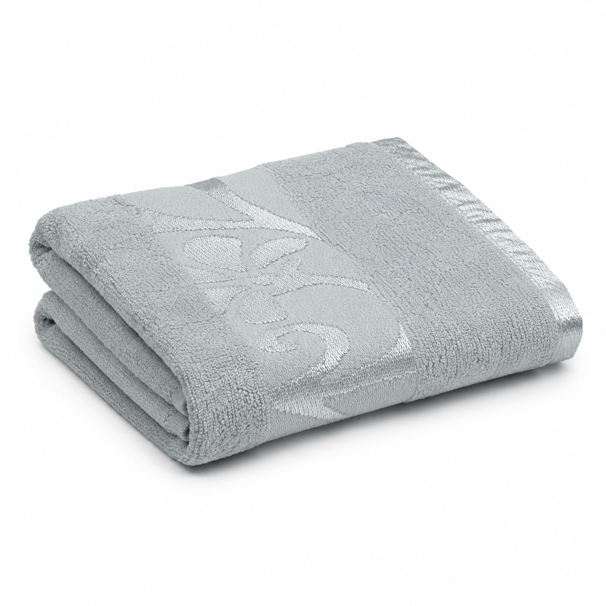 Printed Baby Bath Towel, Grey