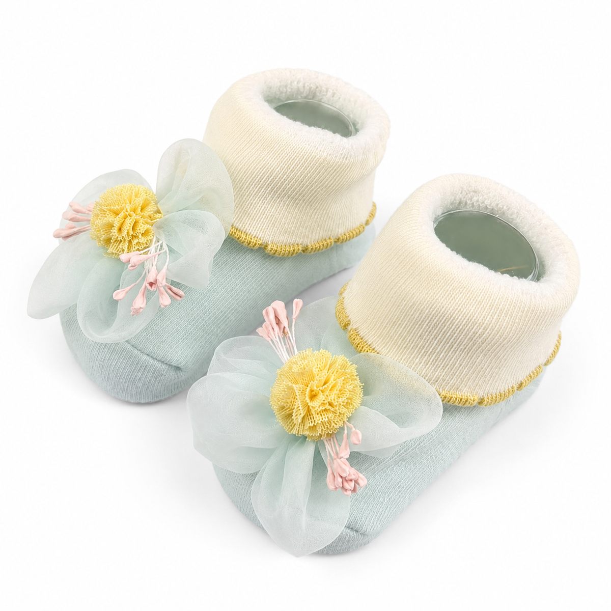 Baby Booties Fancy Mint