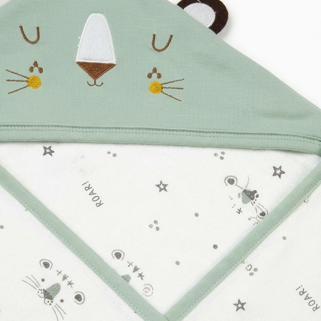 BABY WRAPPING SHEET TIGER GREEN