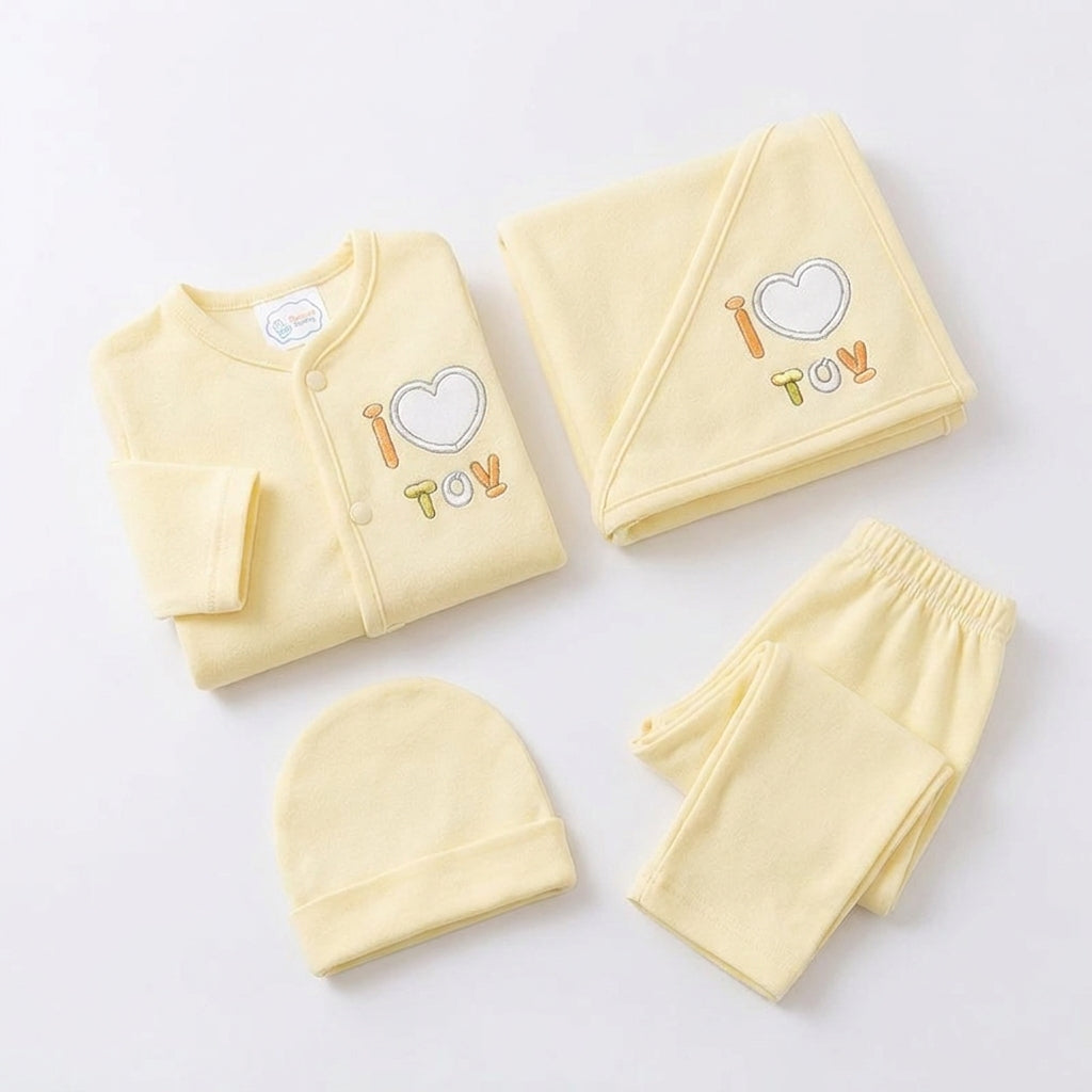 BABY STARTER SET 5 PIECES KOTRAI EMB I LOVE TOY SKIN