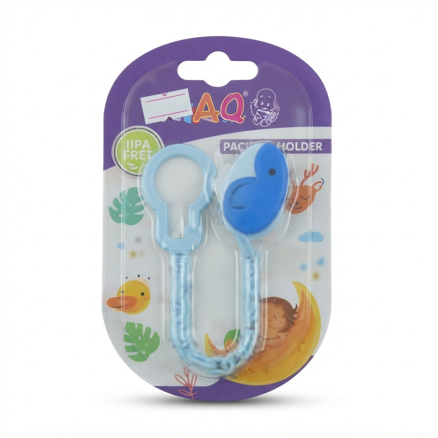 BABY PACIFIER HOLDER DOLPHIN BLUE