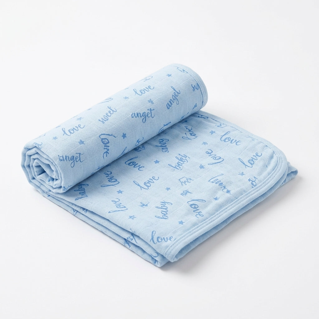 BABY ADJUSTABLE SWADDLE BOX BLUE KIDZO