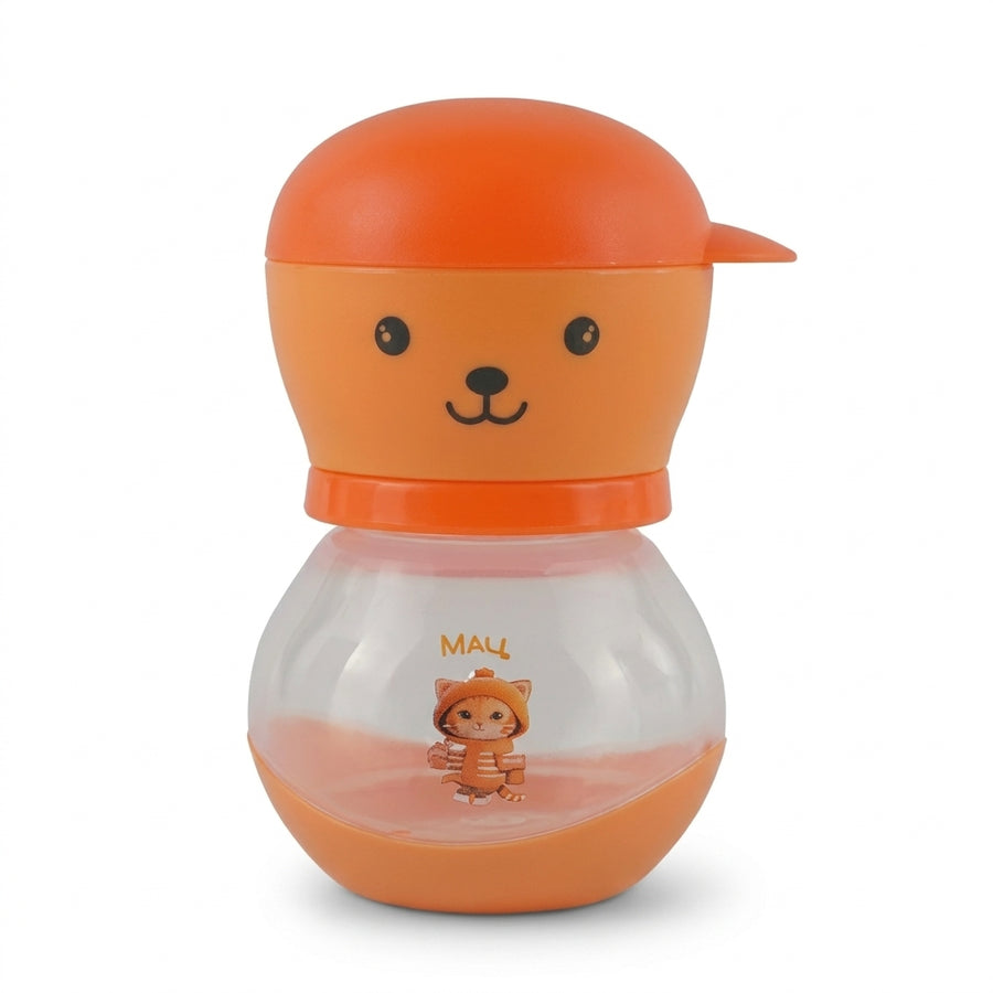 BABY FEEDING BOTTLE BEAR ORANGE BASEBALL CAP MAQ