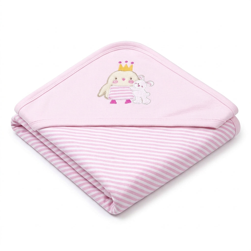 Sun First Wear Wrapping Sheet - Penguin, Pink