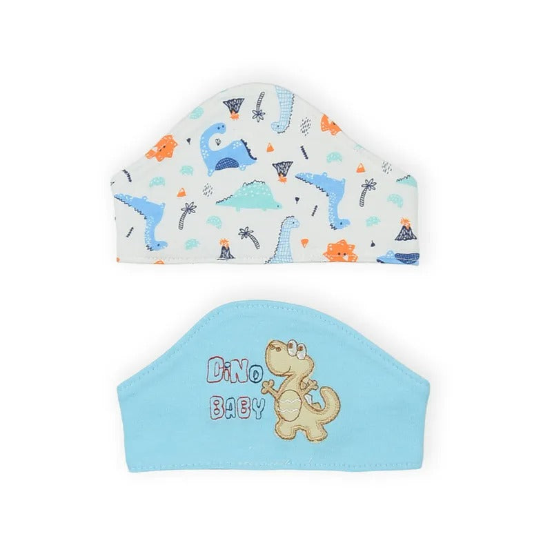 Baby Hair Band 2pcs Set Dino Cyan