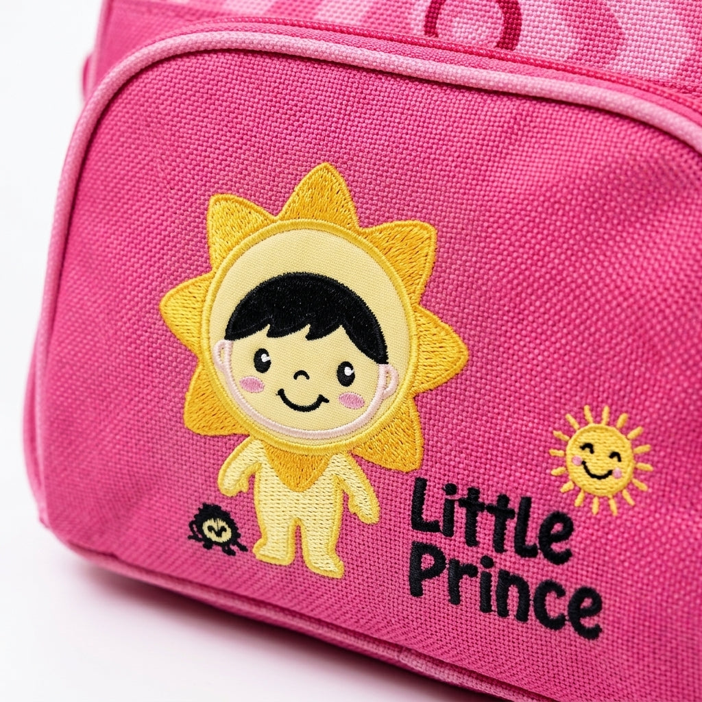 Baby Bag China Double Culting Bear Pink