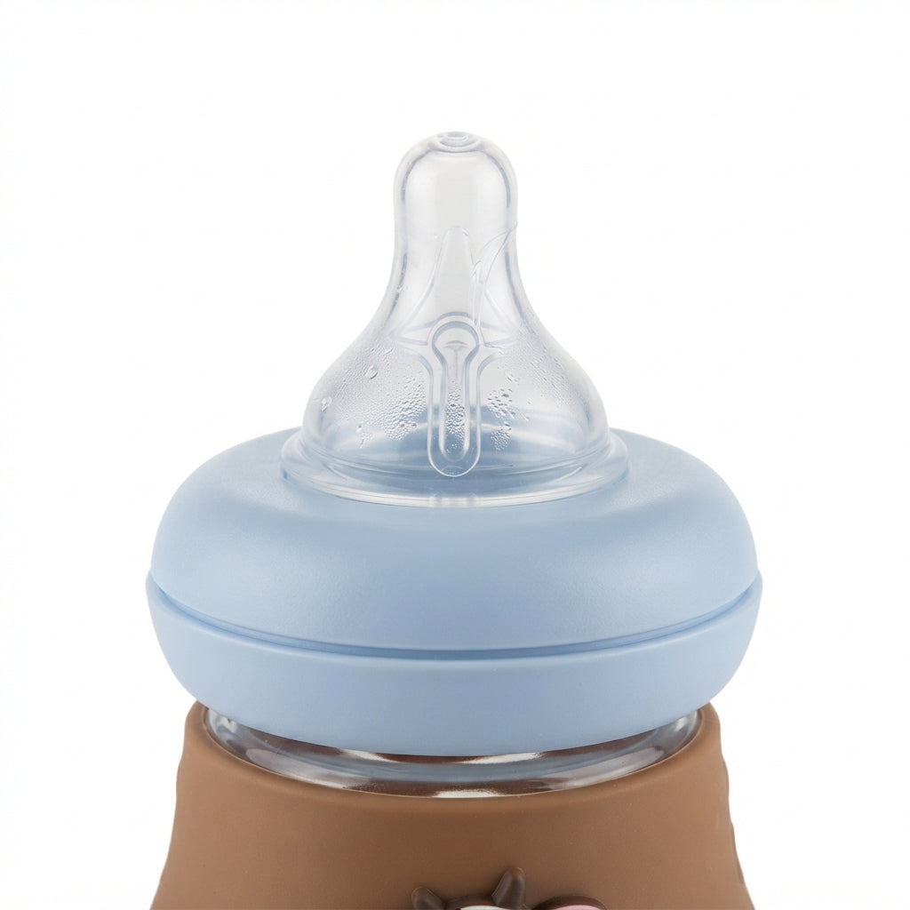 BABY GLASS FEEDER COVER BROWN