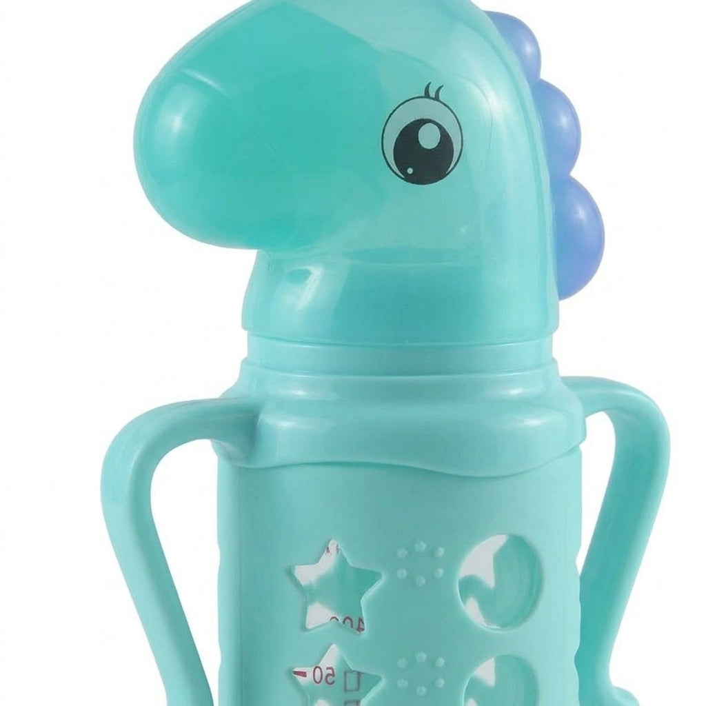 BABY GLASS FEEDER UNICORN CYAN FISH