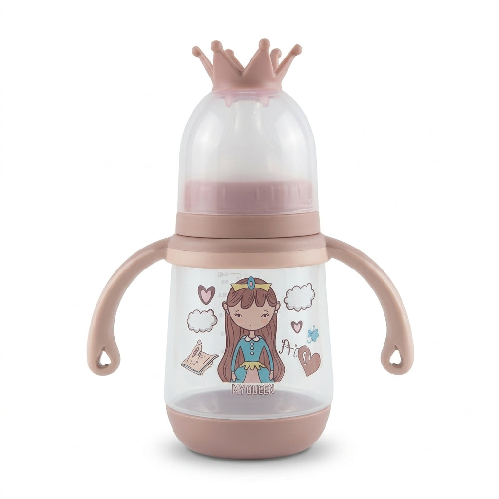 Baby Feeder King Cap Printed Brown