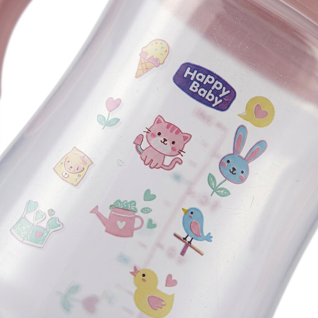 BABY FEEDER SIMPLE PRINTED PINK