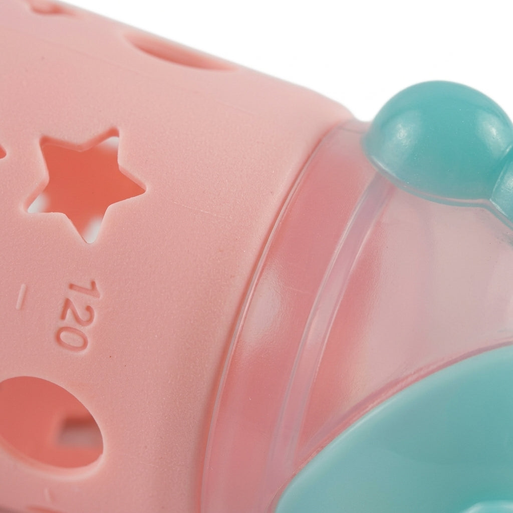 BABY GLASS FEEDER UNICORN PINK FISH