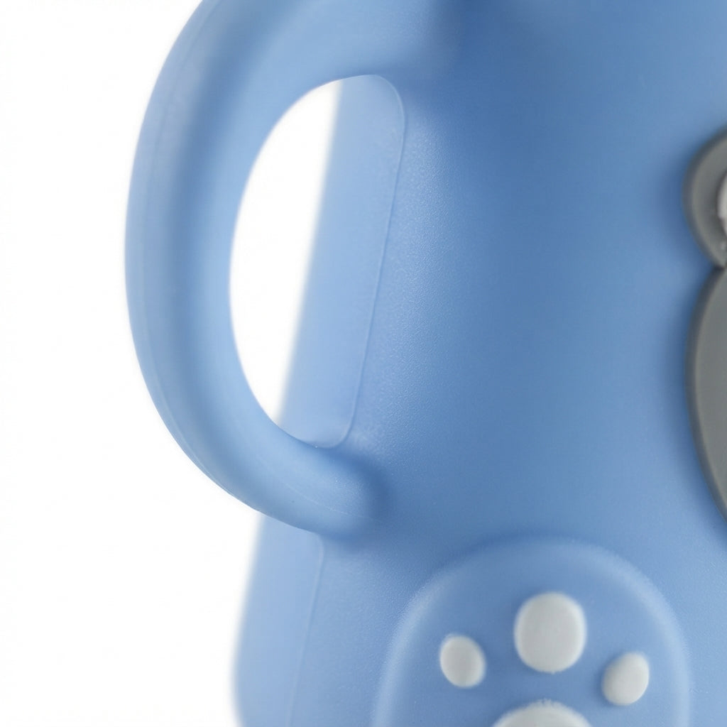 BABY FEEDING GLASS BOTTLE BEAR BLUE MAQ