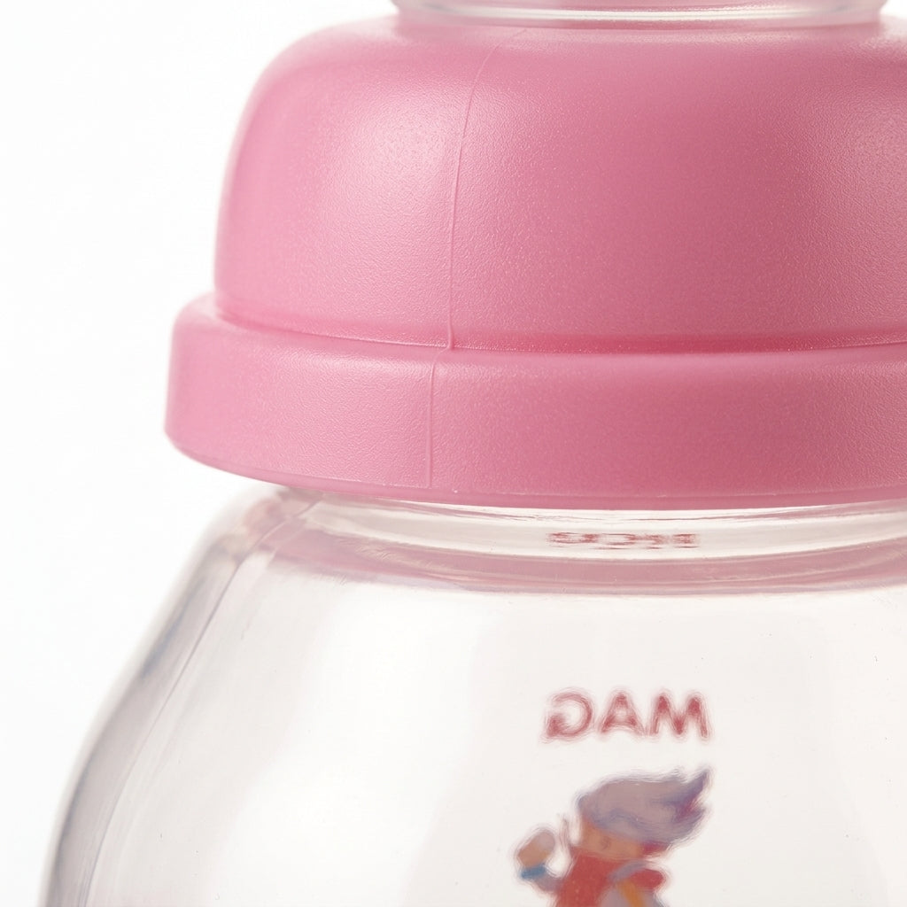 BABY FEEDING BOTTLE BEAR RED BASEBALL CAP MAQ