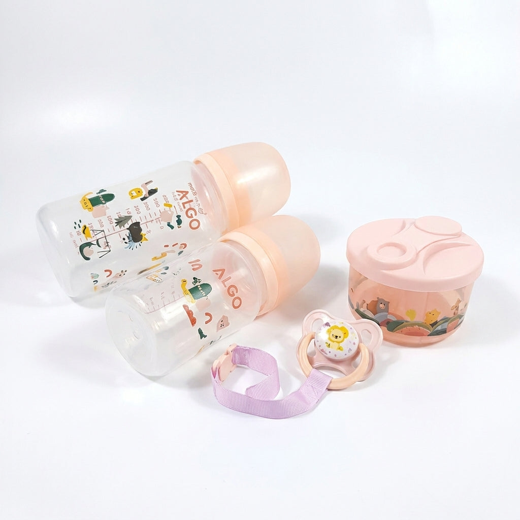 BABY FEEDER SET BOX PEACH