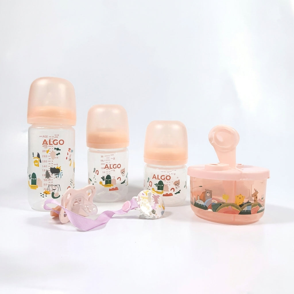 BABY FEEDER SET BOX PEACH