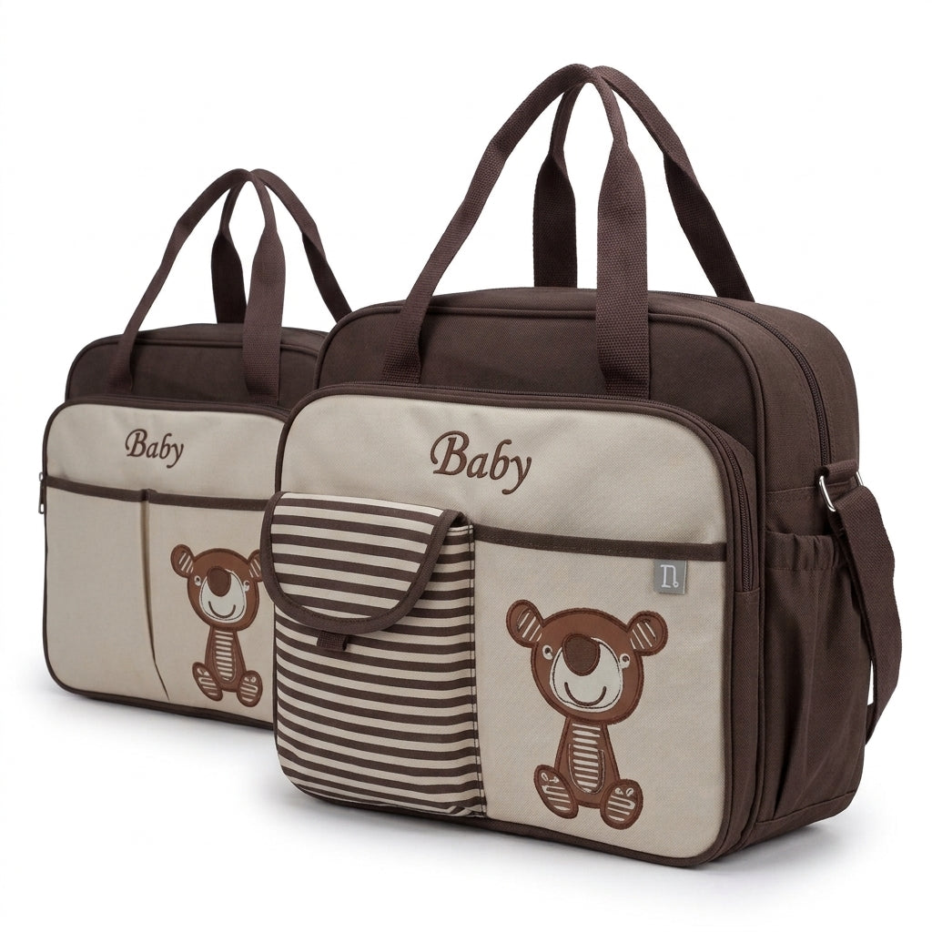 Baby Bag China Double Bear Brown