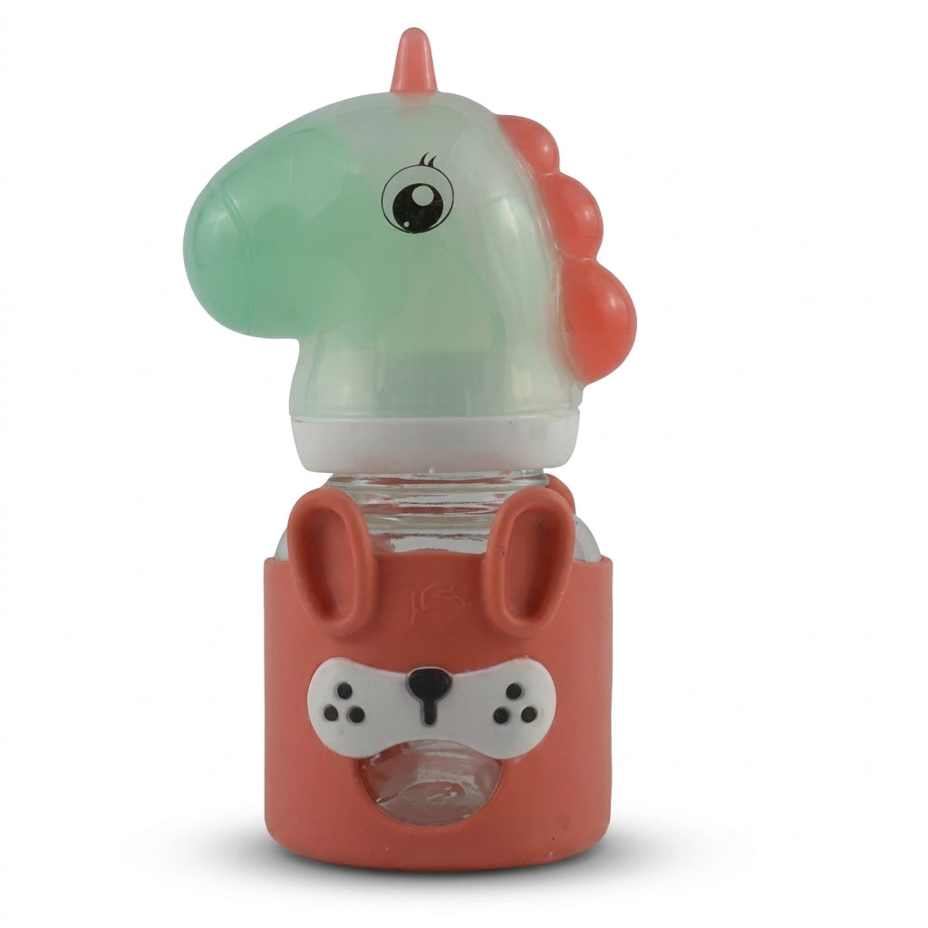 BABY GLASS FEEDER UNICORN SKIN BROWN