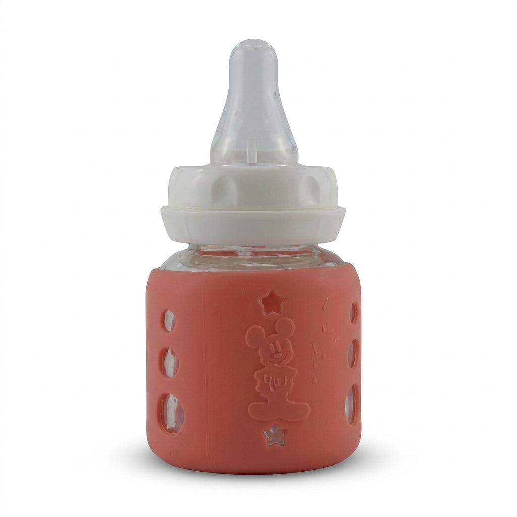 BABY GLASS FEEDER MICKEYMOUSE PINK YES