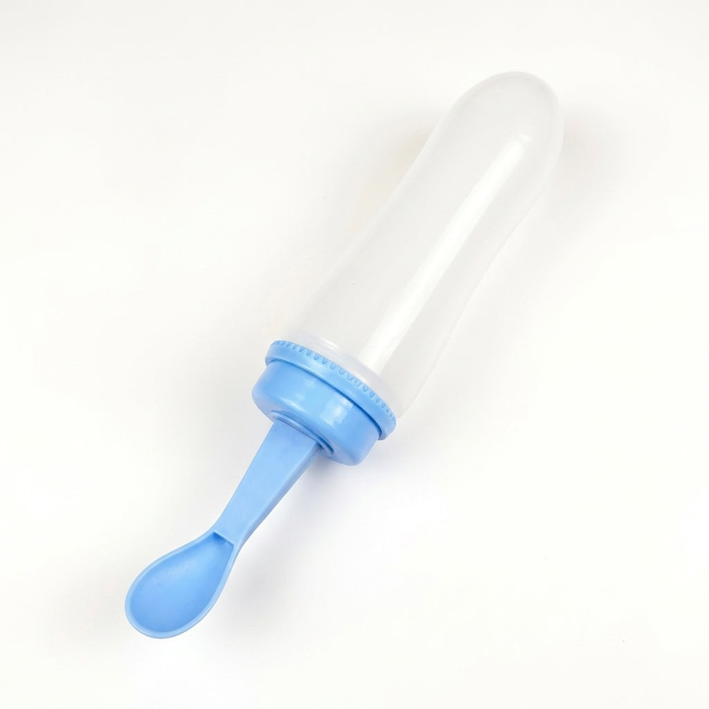 BABY SPOON FEEDER BLUE