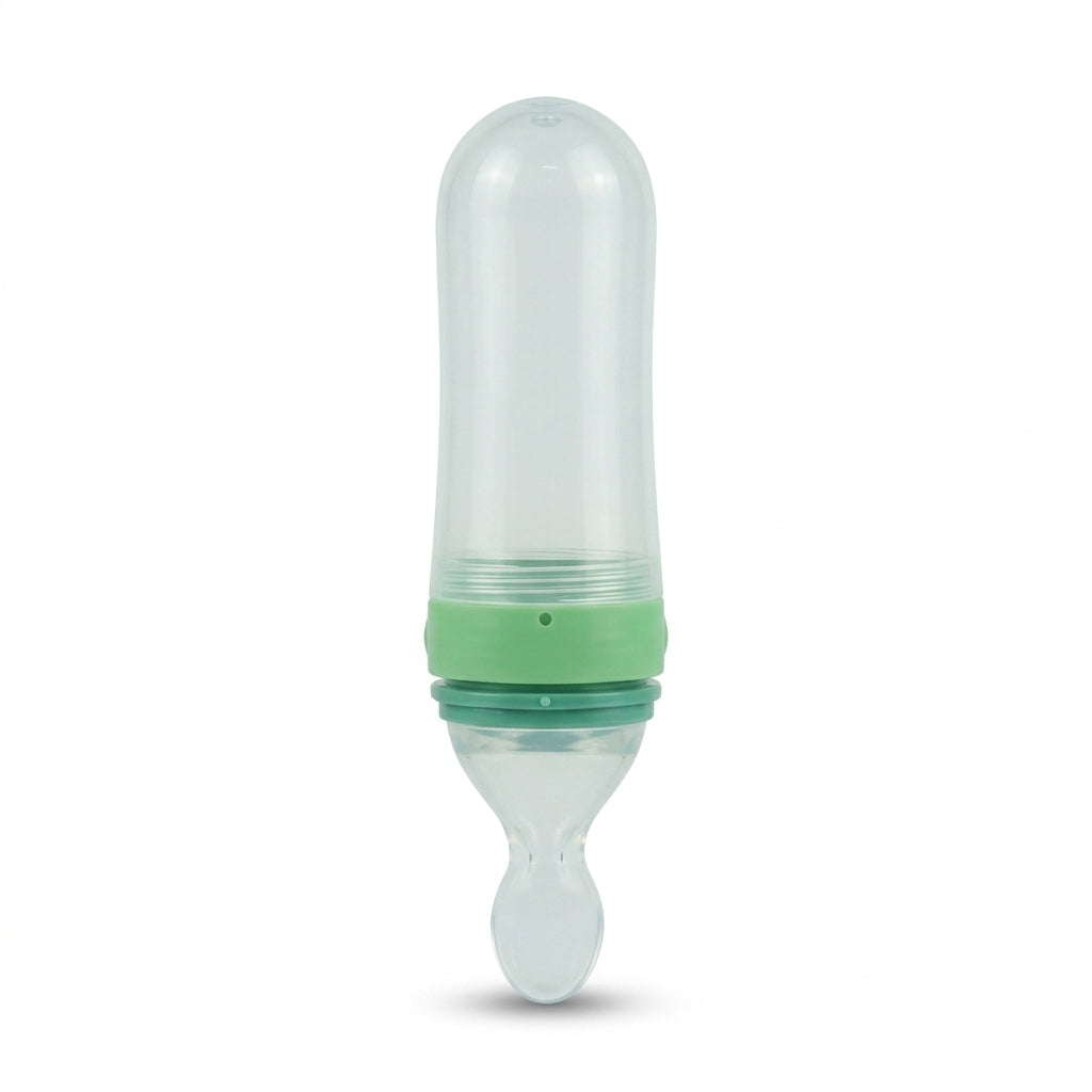 BABY SPOON FEEDER SILICONE BLUE