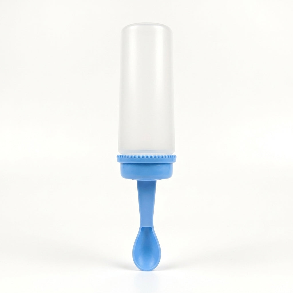 BABY SPOON FEEDER BLUE