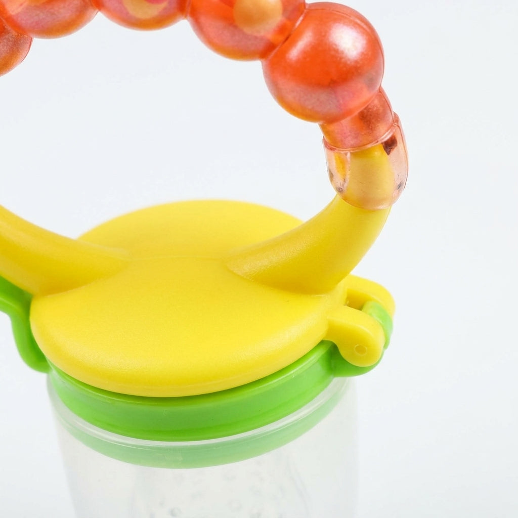 BABY FRUIT PACIFIER RATTLE YELLOW
