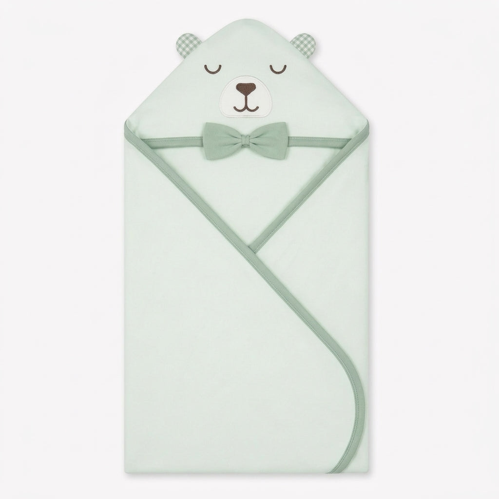 BABY WRAPPING SHEET BOO BEAR GREEN